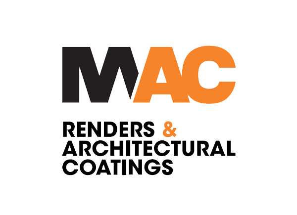 a logo for mac renders and architectural coatings