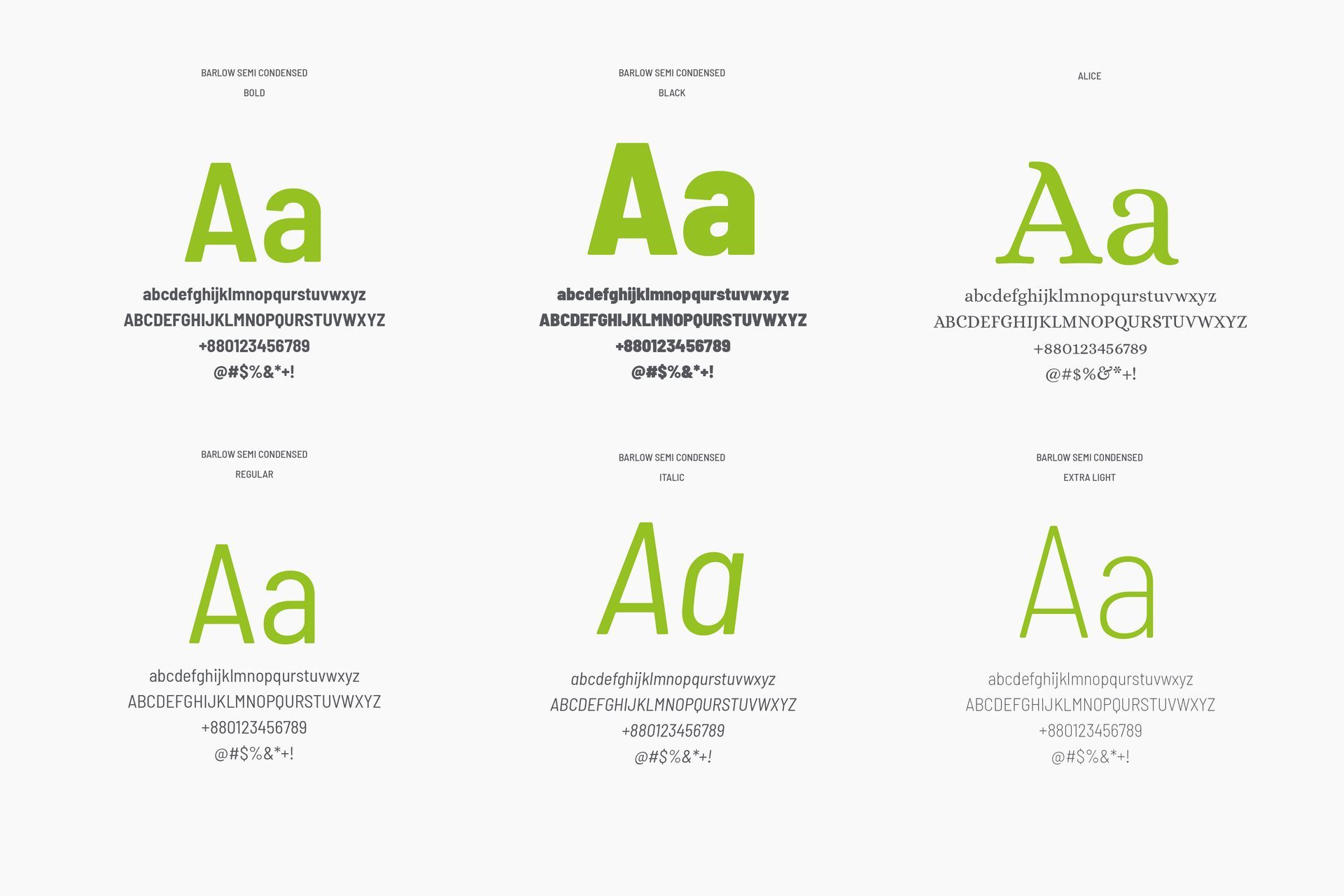 Law firm brand guide - typography