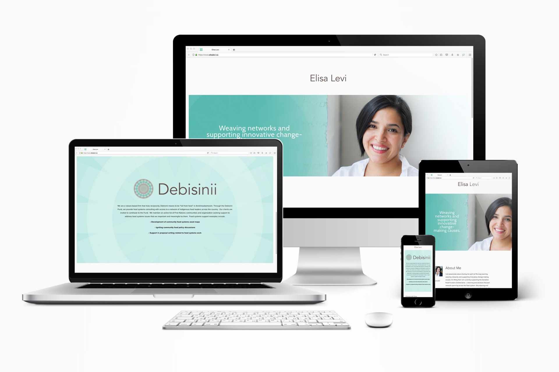 Debisinii website design by graphic designer Ben Haskins of Active Reason Design