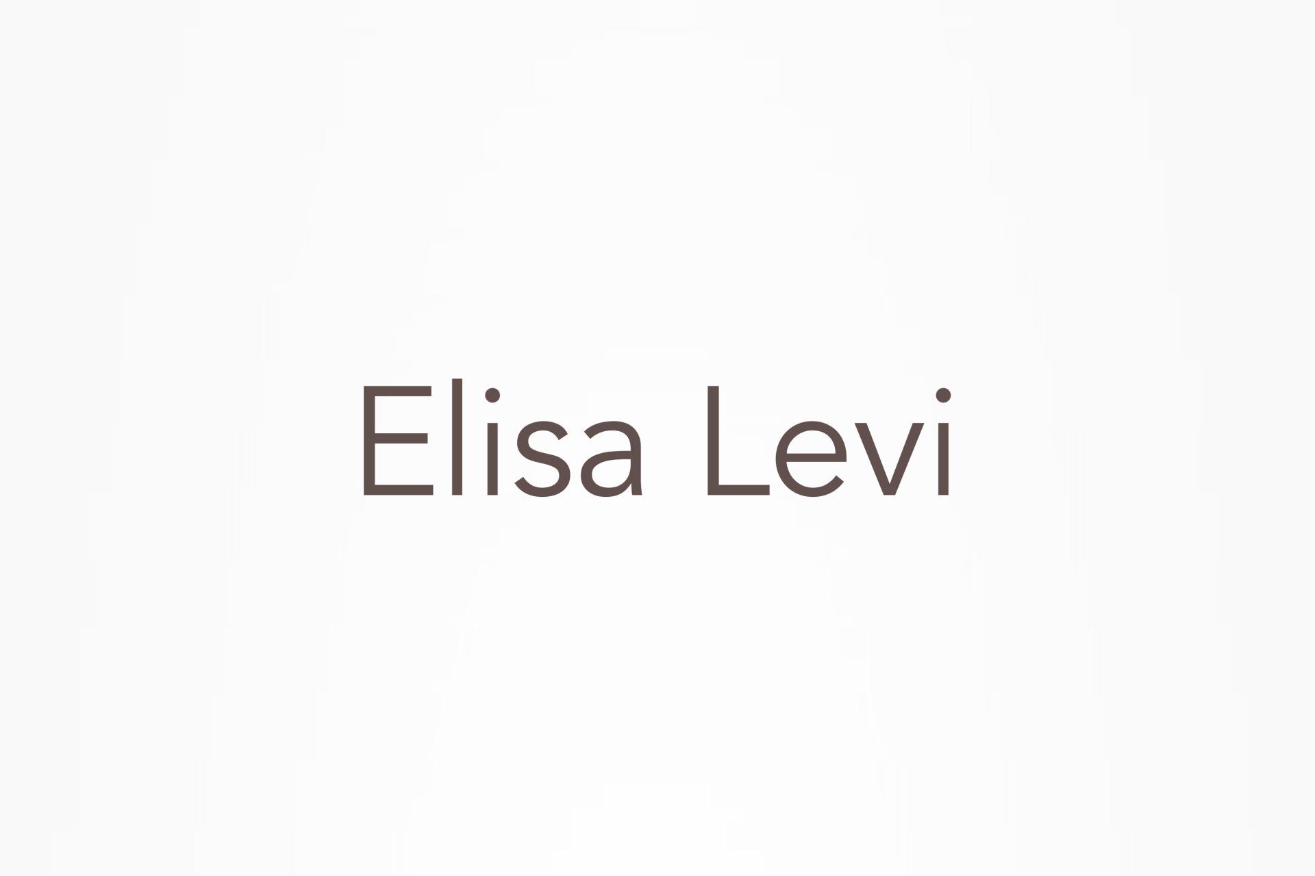 Elisa Levi brand development and logo design by graphic designer Ben Haskins of Active Reason Design