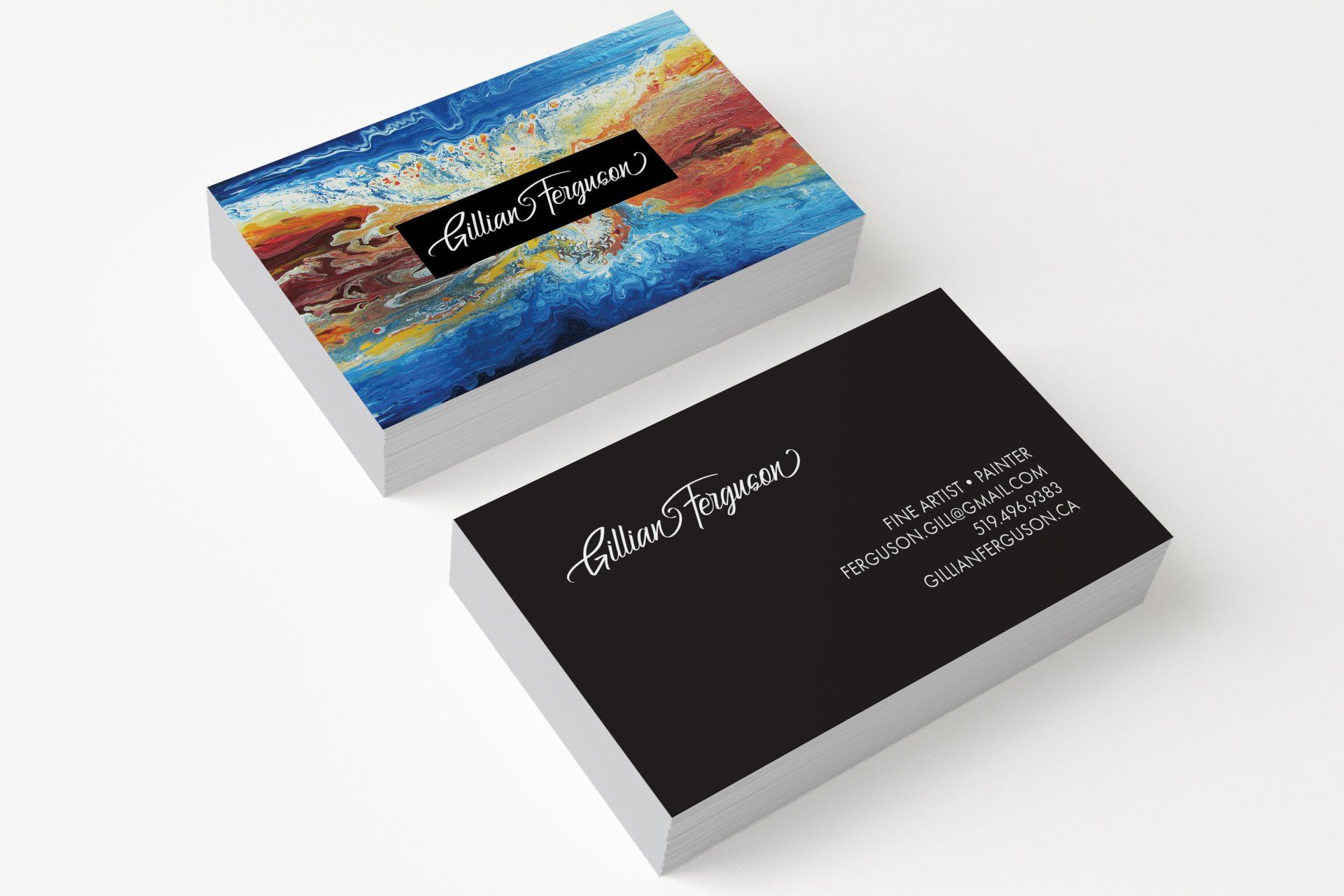Business card design by Ben Haskins of Active Reason Design, located in Cambridge, Ontario, Canada.