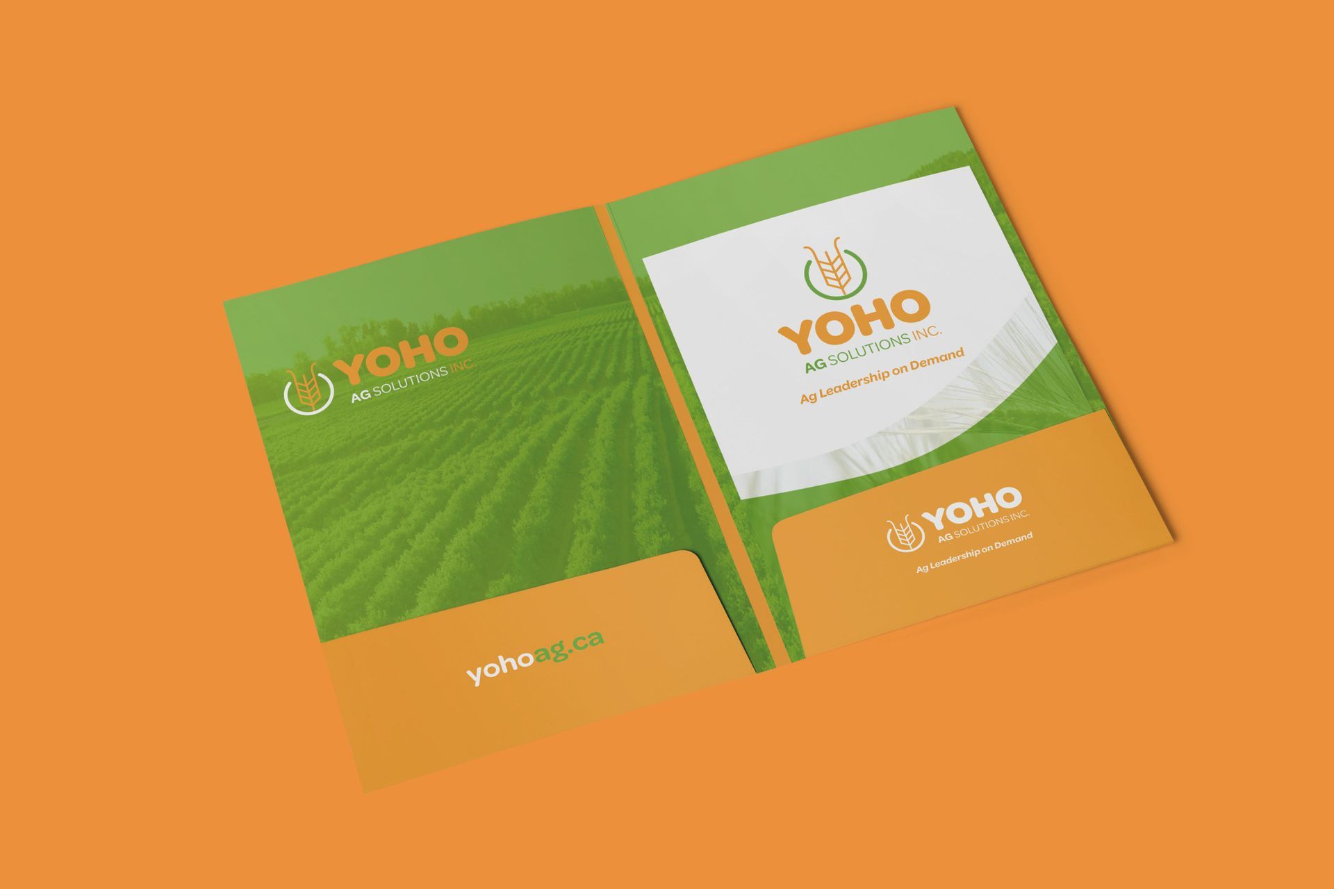 Yoho Ag Solutions business folder design