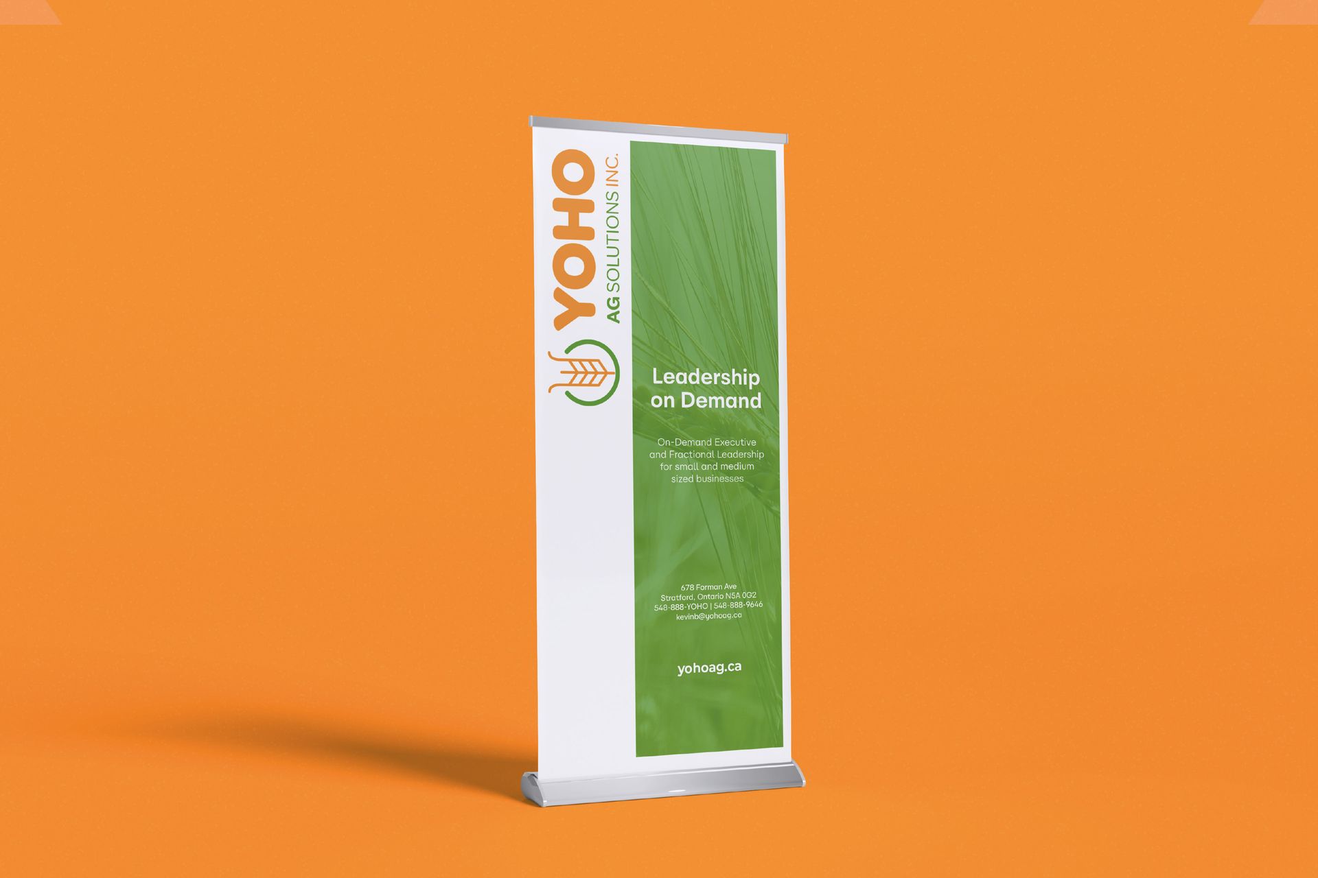 Yoho Ag Solutions pop-up display design