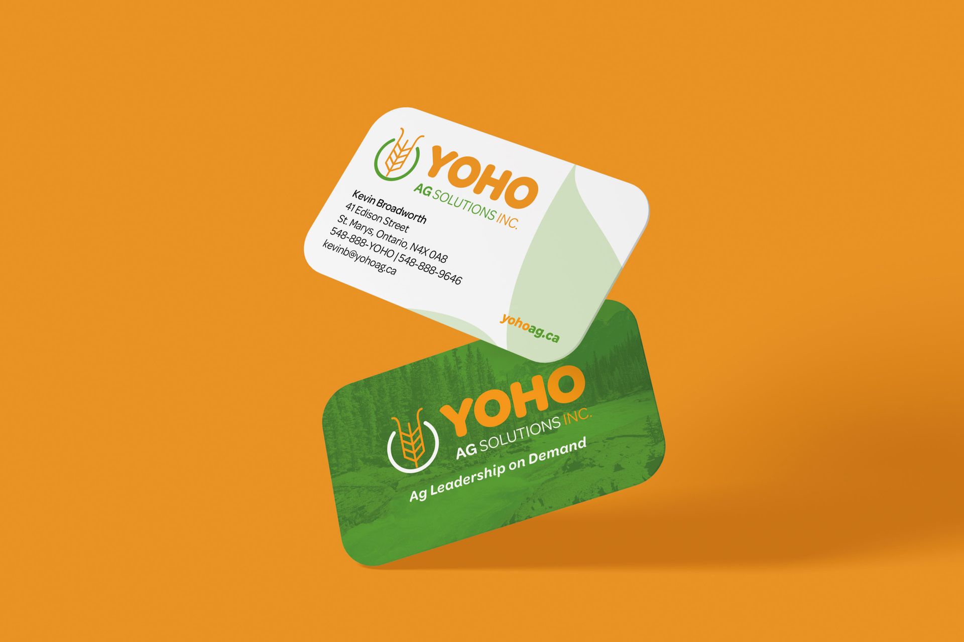 Yoho Ag Solutions business card design