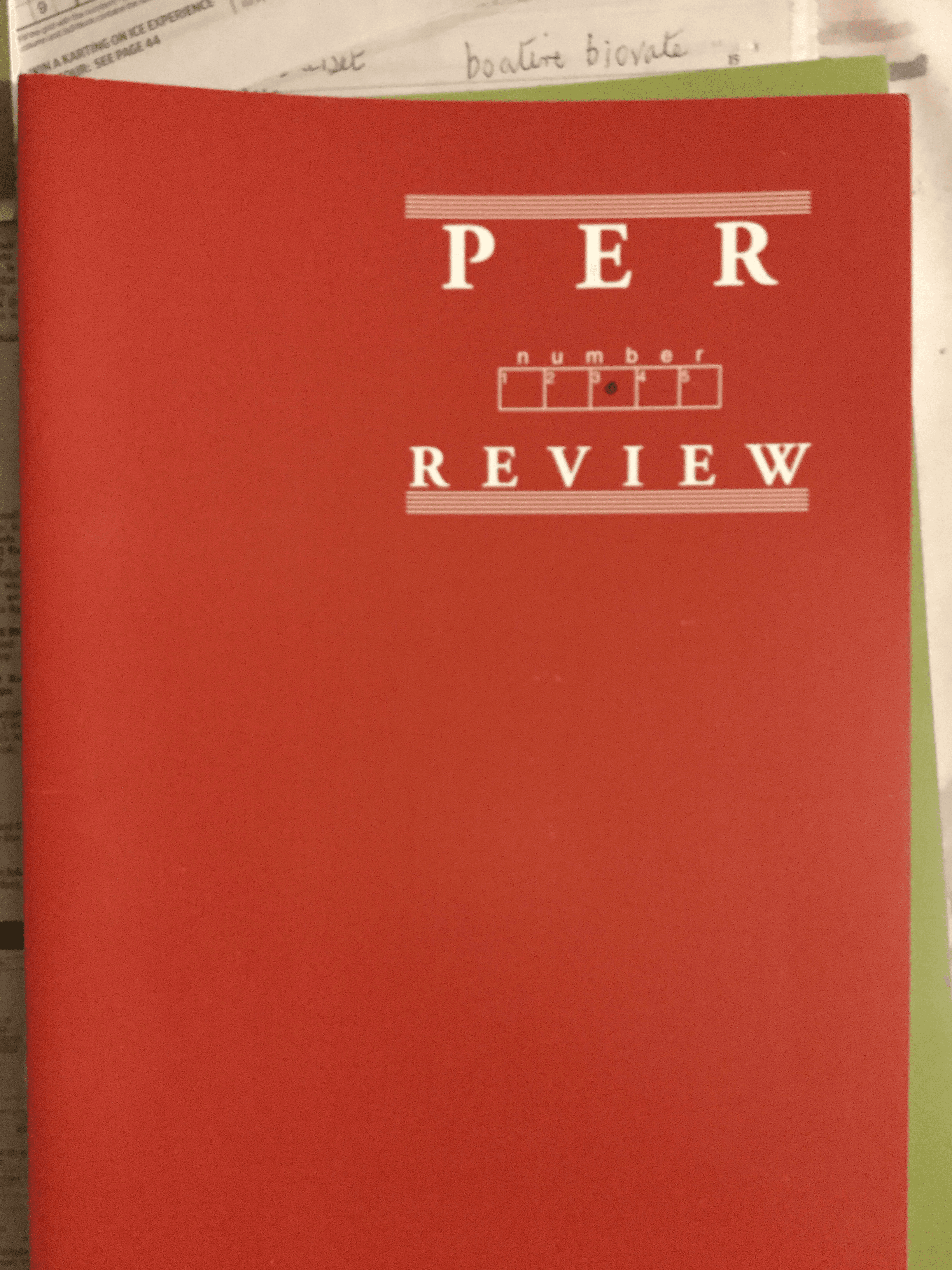 PER review book