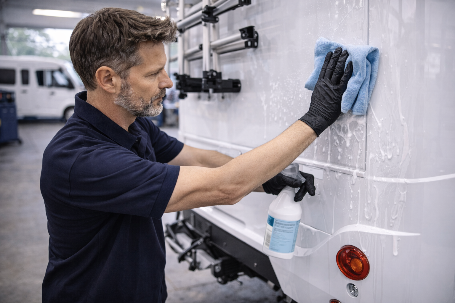 Außenreinigung und Fahrzeugpflege