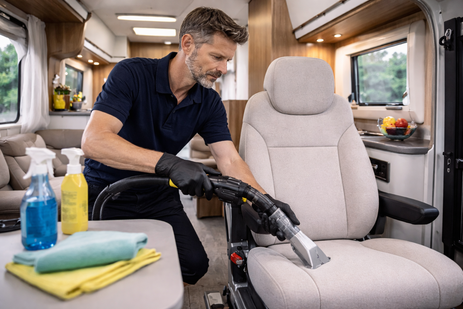 Innenreinigung von Auto oder Wohnmobil