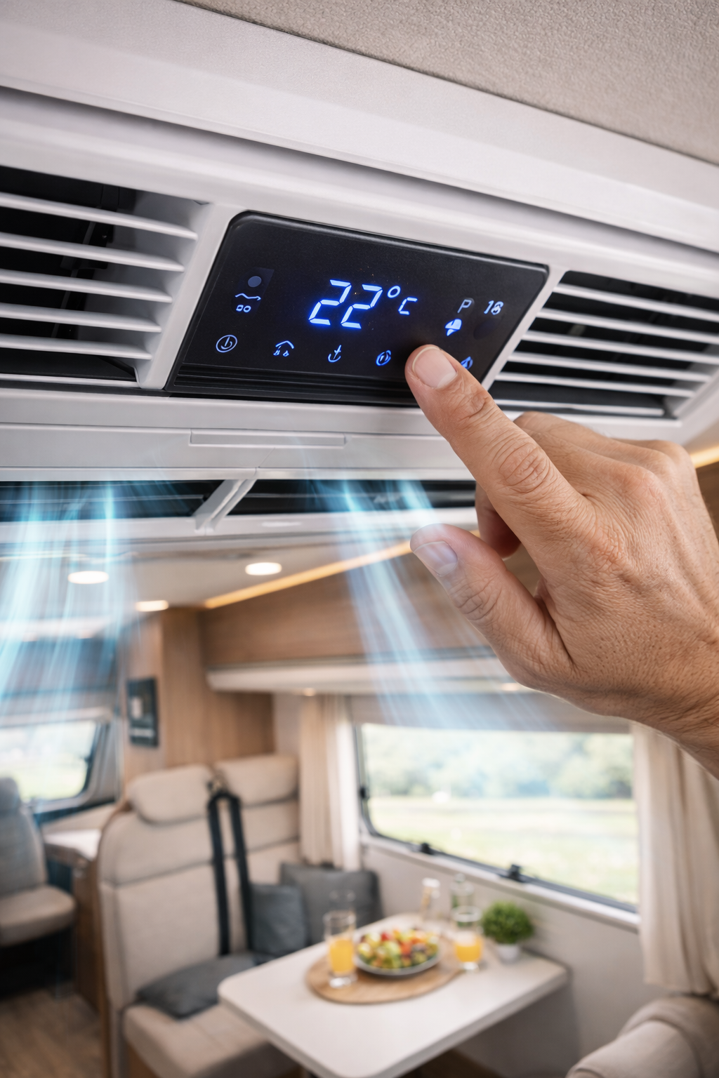 Klimaservice und Frischluft im Wohnmobil