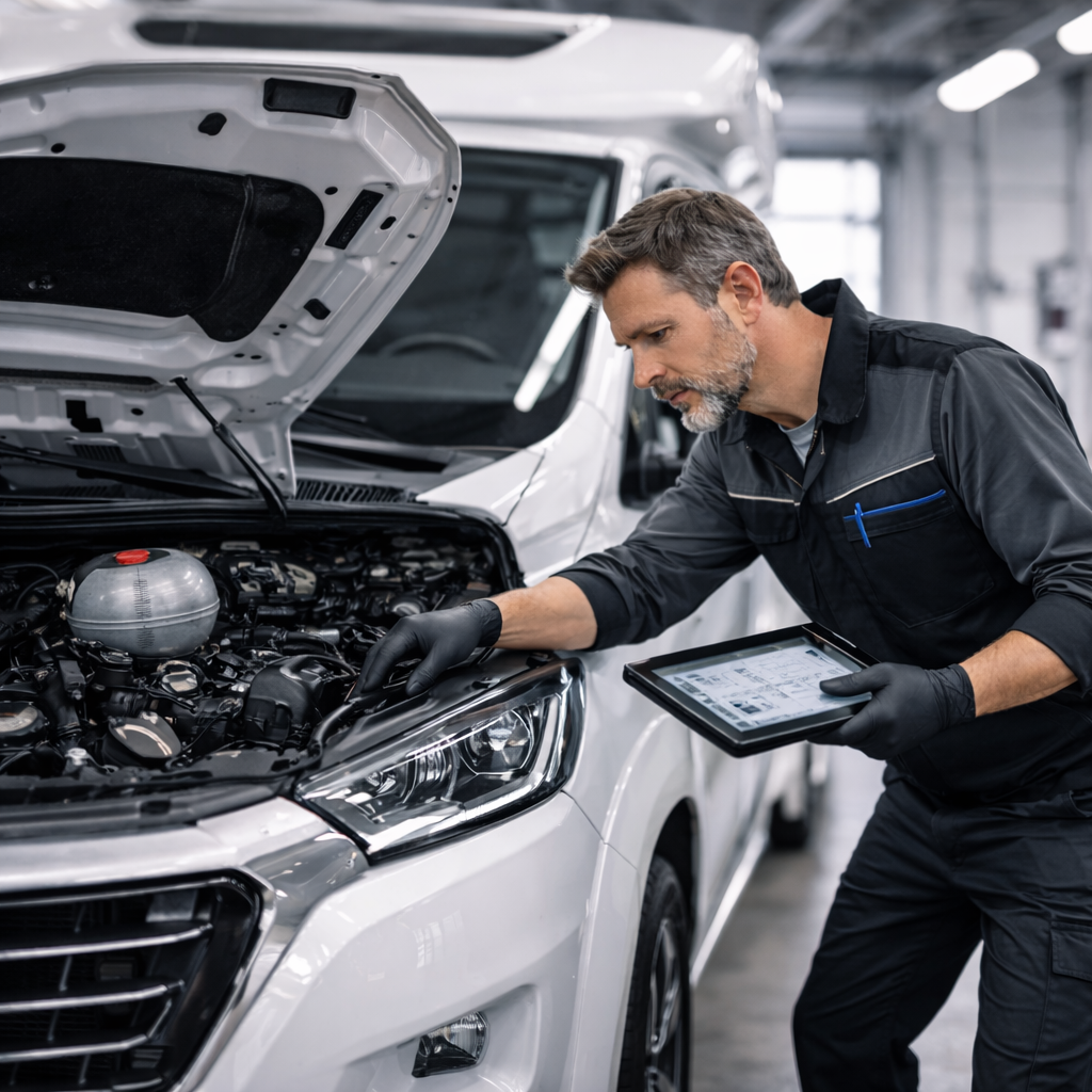 Wartung und Inspektion am Wohnmobil