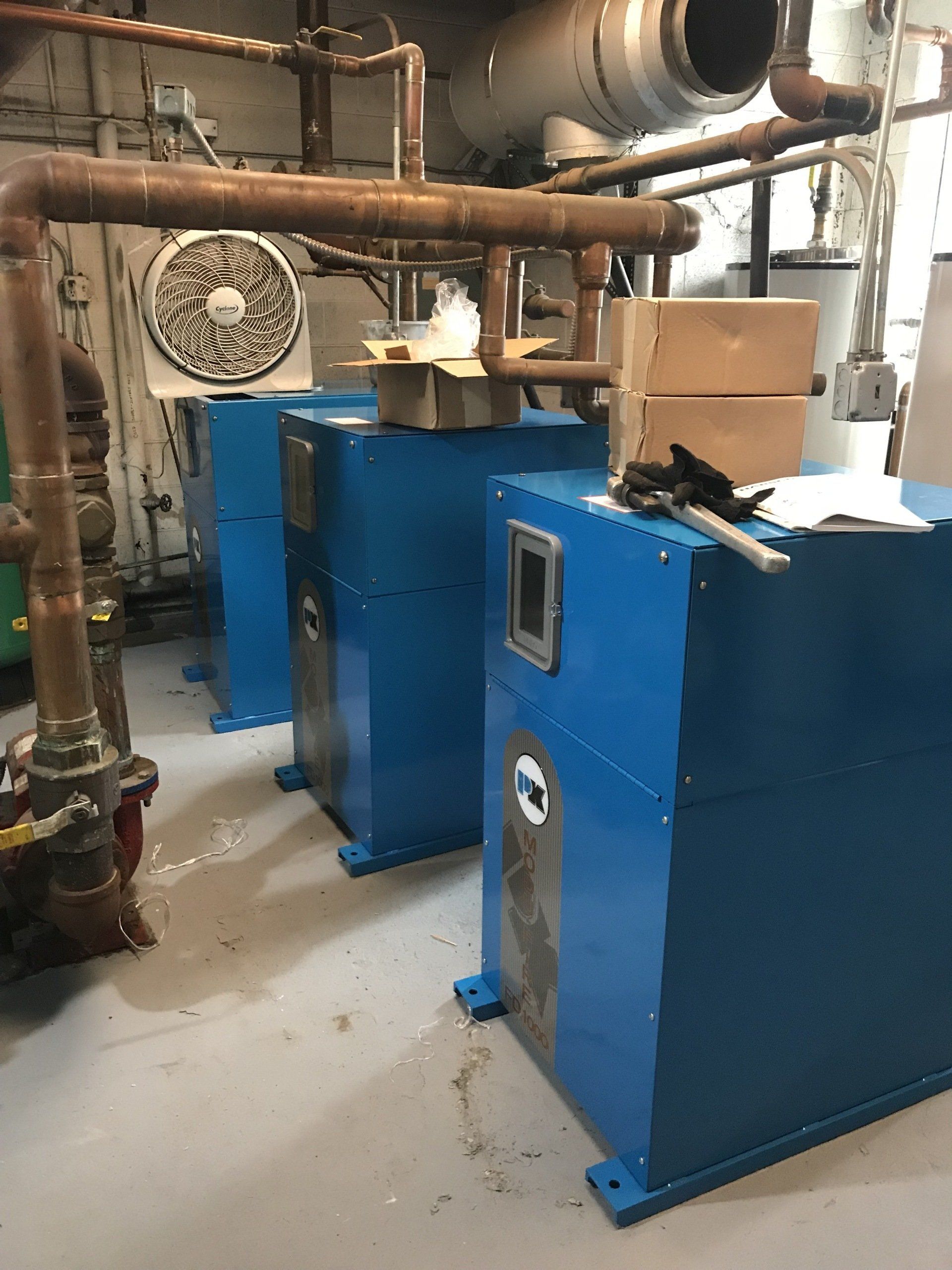 Zoom Out Image of Blue Boiler — Detroit, MI — Astro Heating & Cooling Inc.
