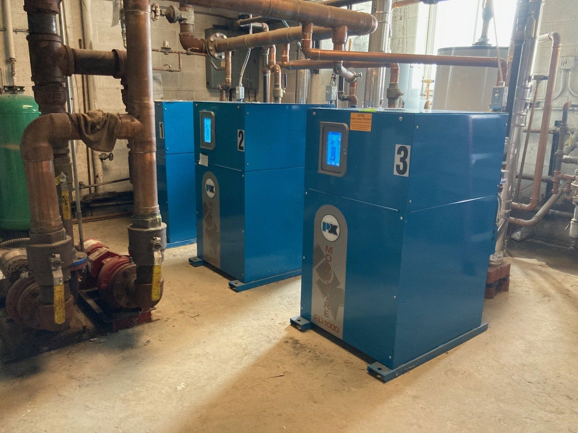 Right Side View of Blue Boiler — Detroit, MI — Astro Heating & Cooling Inc.
