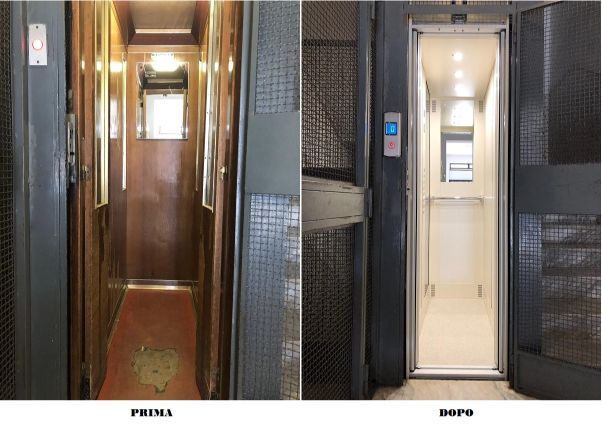 rinnovo di un ascensore