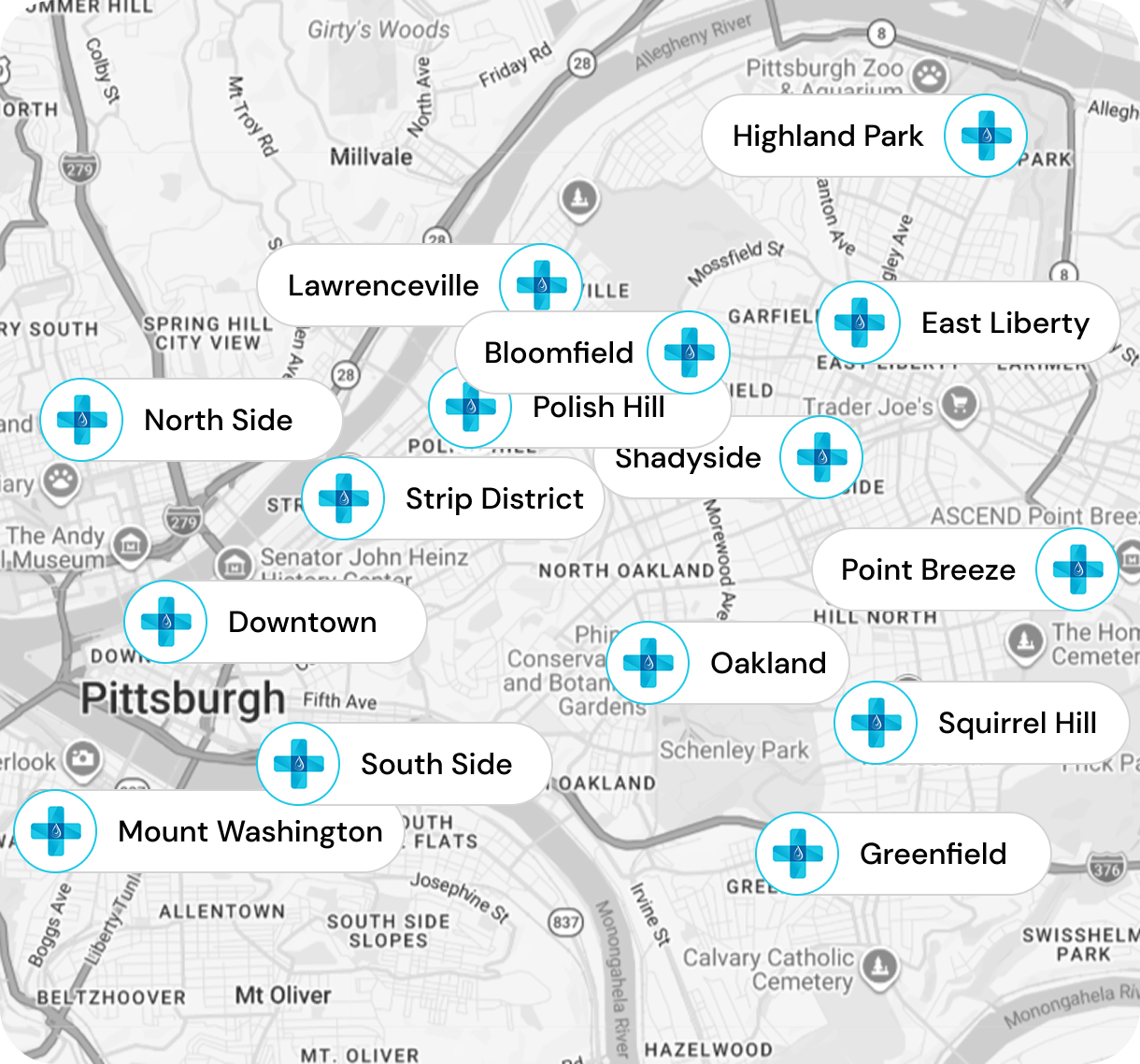 A map showing the location of karaweta city