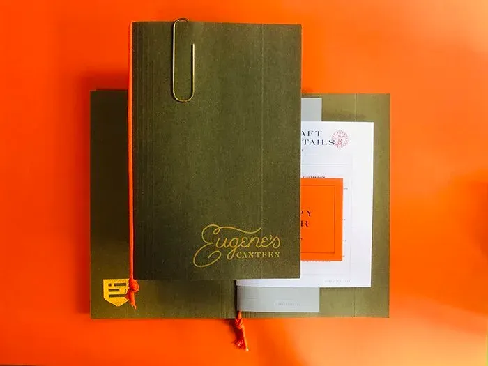 A creative menu design featured in an article by The End Creative Agency, a design studio in Sydney