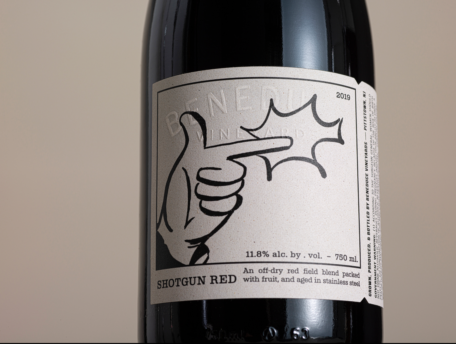 Wine bottle packaging design featured in a blog post, written by the graphic design agency The End Creative Agency.