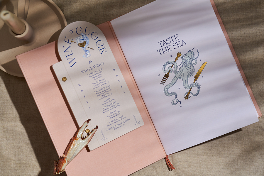 Highlighting the art of menu design, this image captures a restaurant menu featured in a blog post by The End Creative Agency, a leading Perth-based agency.