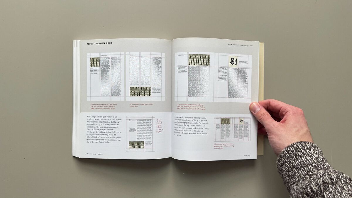 Photograph of Ellen Lupton's graphic design publication, analyzed in a blog post written by a designer at The End Creative Agency.