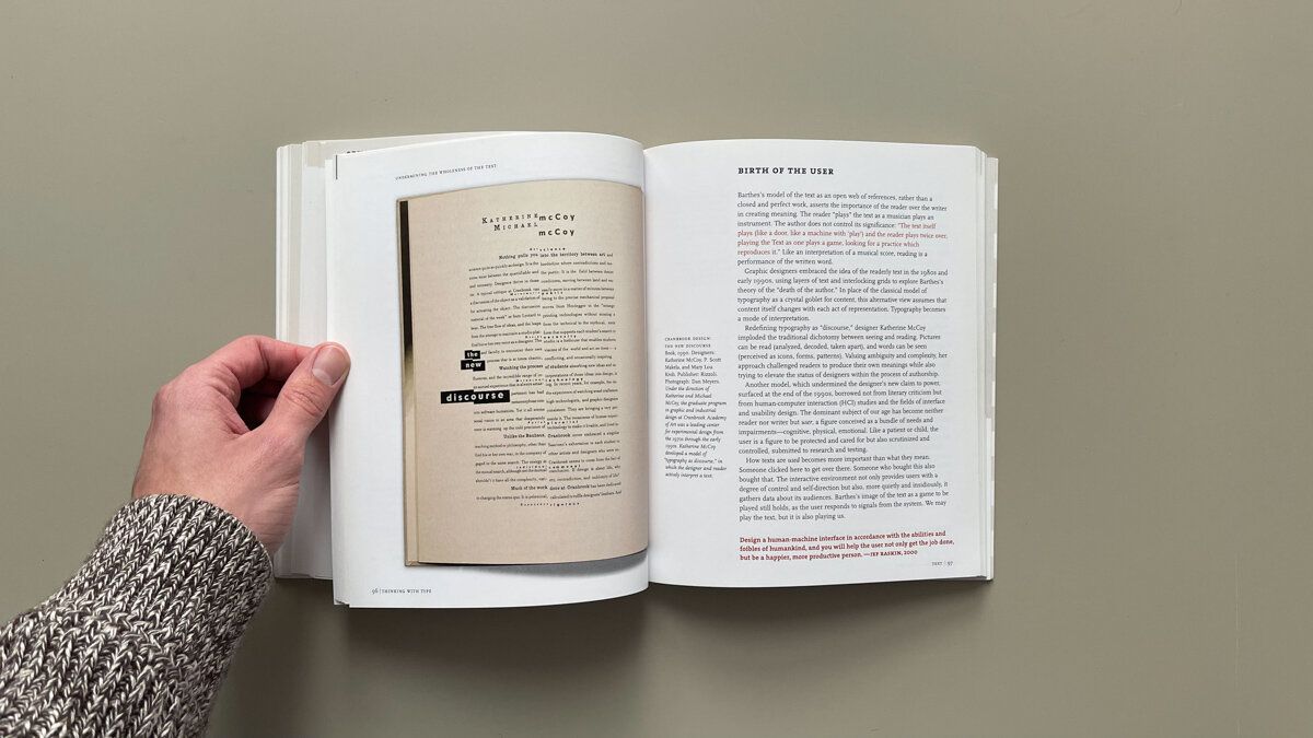 A blog article, written by a designer from The End Creative Agency, on graphic design explores Ellen Lupton’s book.