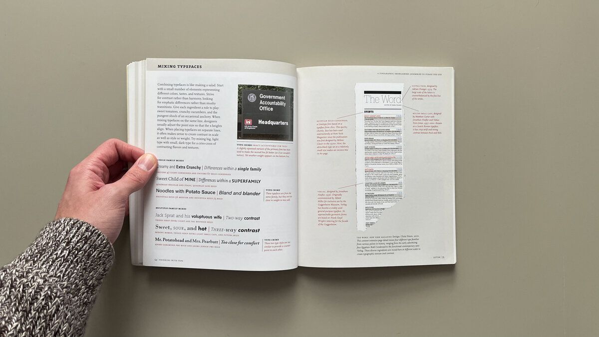 This blog article, written by a designer from The End Creative Agency, discusses a graphic design book by Ellen Lupton.