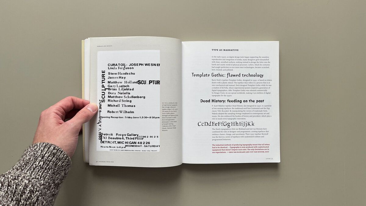 A book on graphic design by Ellen Lupton, shown in an article the written by a designer at The End Creative Agency.