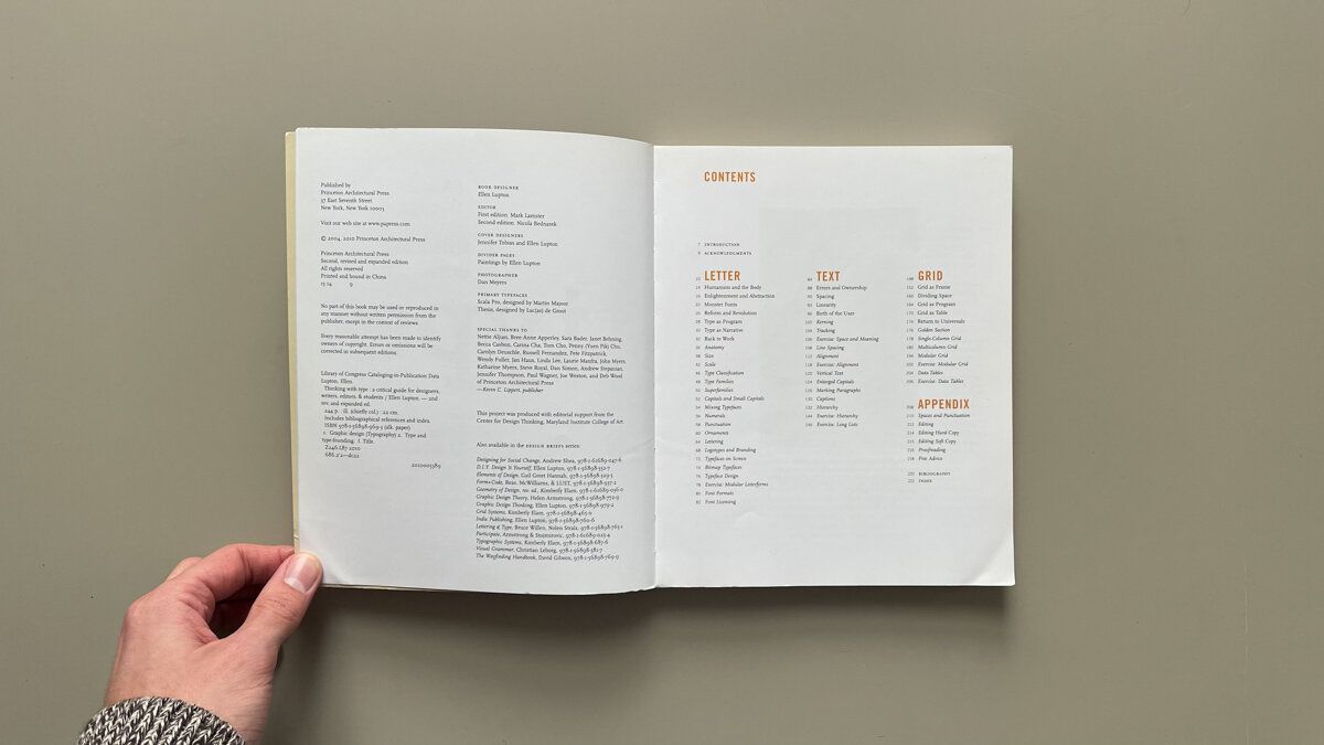 An article about a graphic design book by Ellen Lupton, featuring insights from a designer at The End Creative Agency.