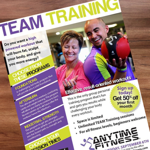 Anytime Fitness Norwalk Flyer sample
