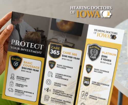 Brochure sample of hearing clinic