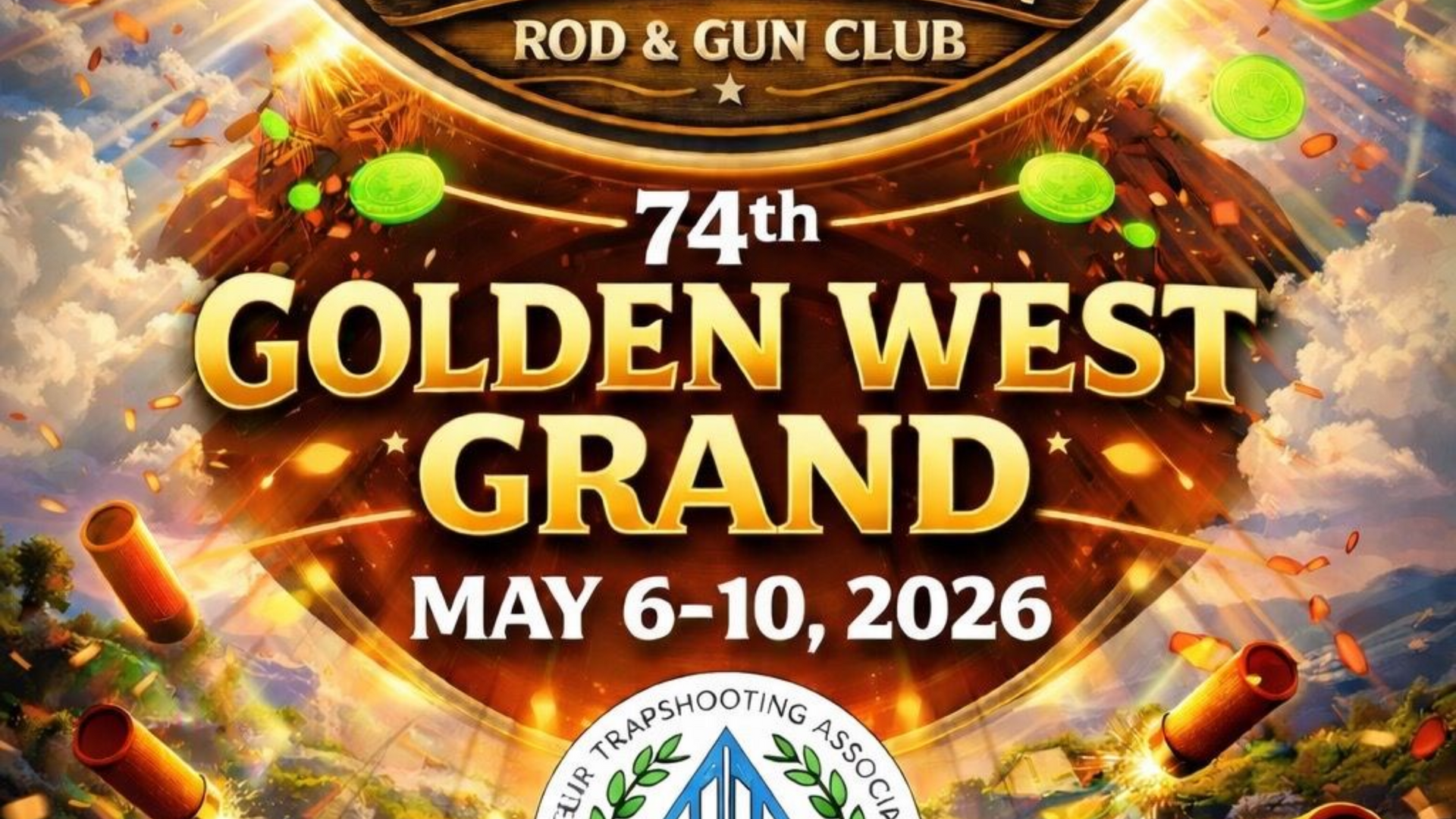 Flyer for the 74th annual Golden West Grand at LPRG