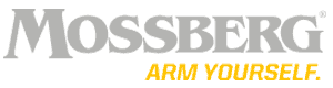 Mossberg arm yourself logo on a white background