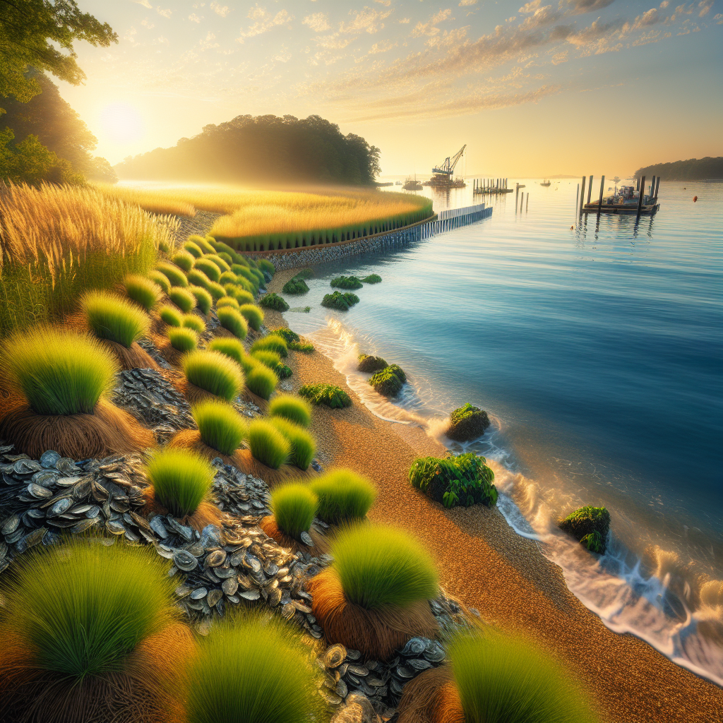 Living shoreline, ai generated image