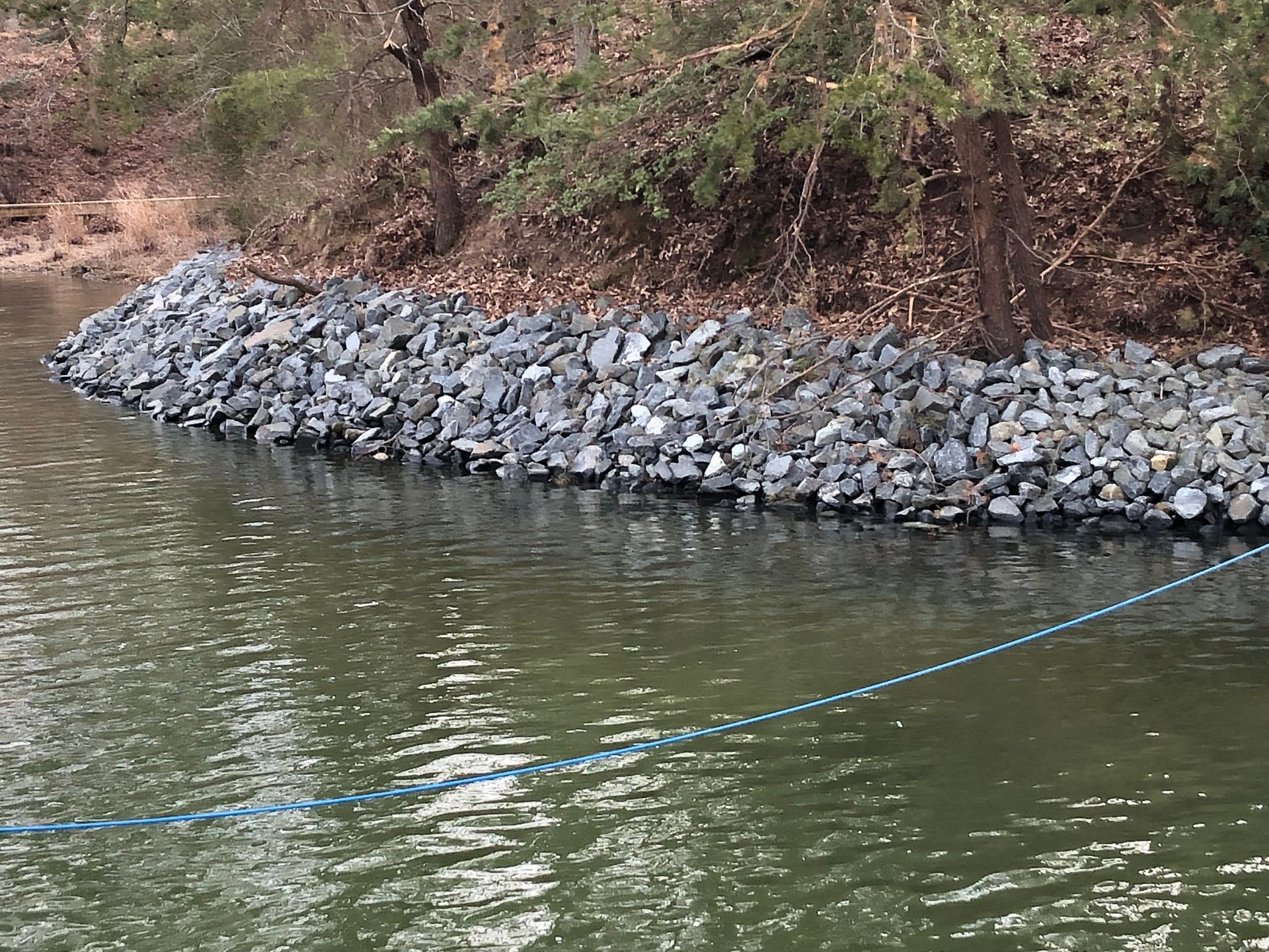 PIERS AND DECKS page shows rip rap installed in Southern MD