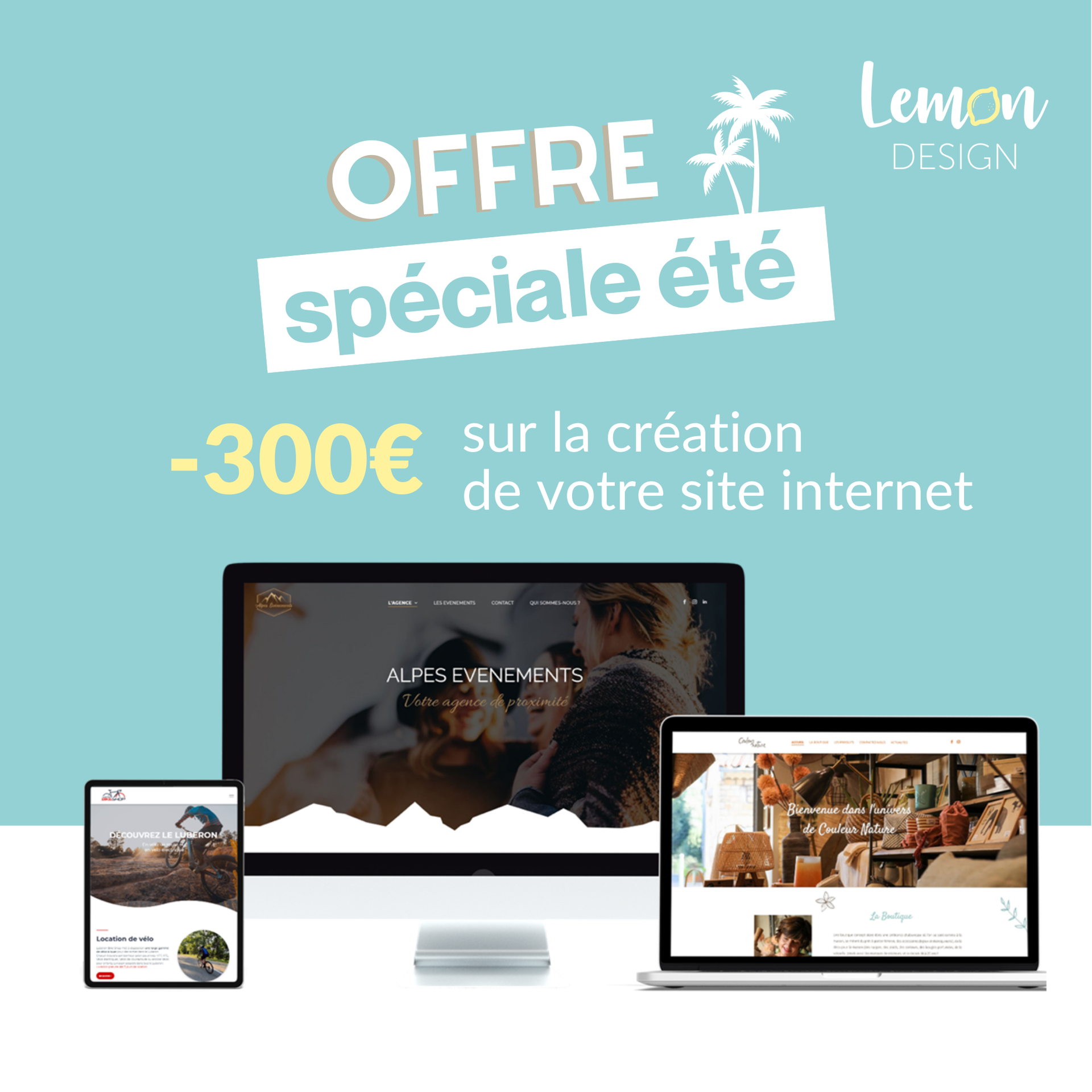 Offre spécial création site web 