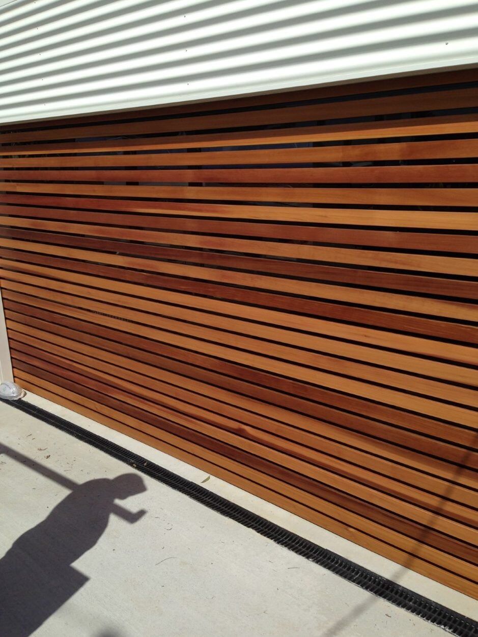 Speciality Residential Panelift Timber Slats — Garage Doors in Port Macquarie, NSW