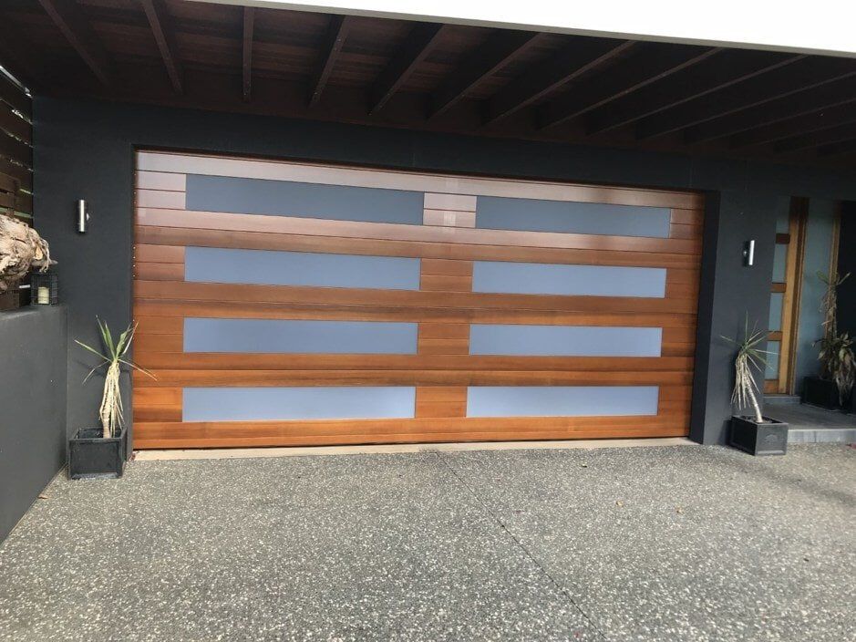 Specialty Panelift Door With Polylite Inserts — Garage Doors in Port Macquarie, NSW