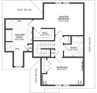 Fairfield Floorplans & Elevations Second Floor — Essex, VT — Dousevicz Inc