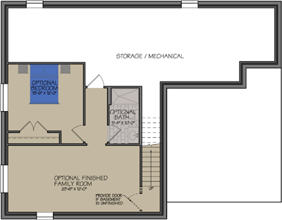 Kennedy Floorplans & Elevations Basement Floor — Essex, VT — Dousevicz Inc