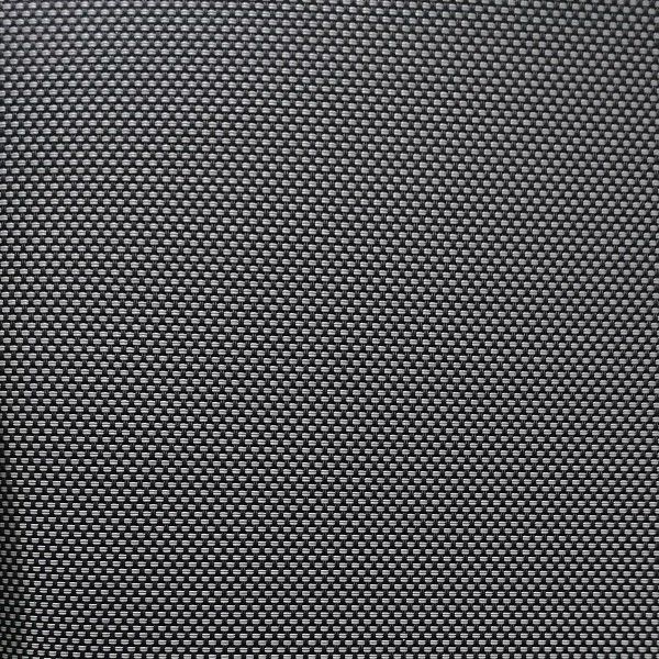 A close up of a black fabric with a grid pattern.