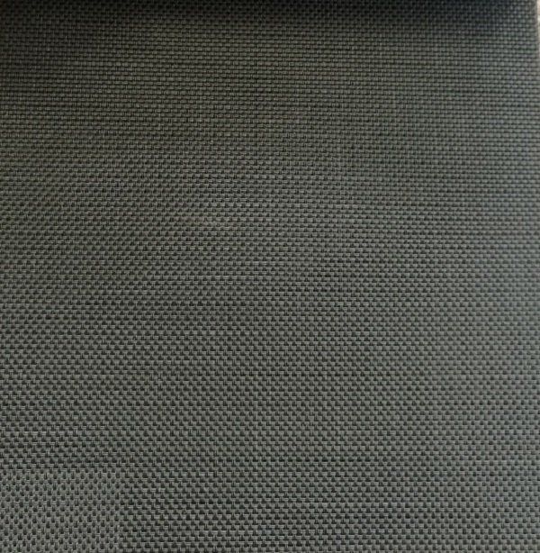 A close up of a piece of grey fabric with a grid pattern.