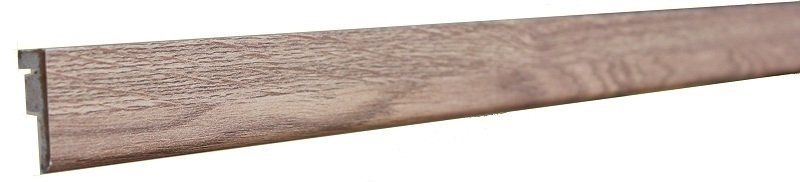 A close up of a piece of wood on a white background.