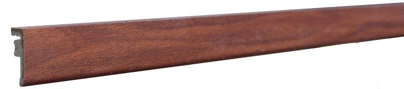 A close up of a piece of wood on a white background.