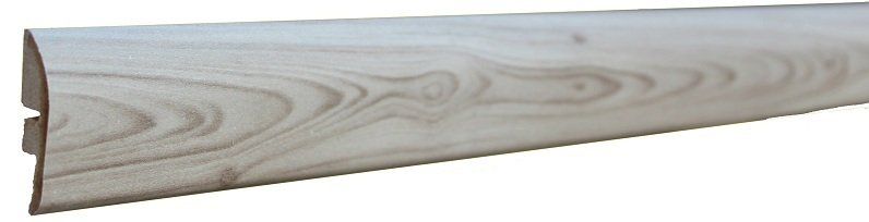 A close up of a piece of wood on a white background.