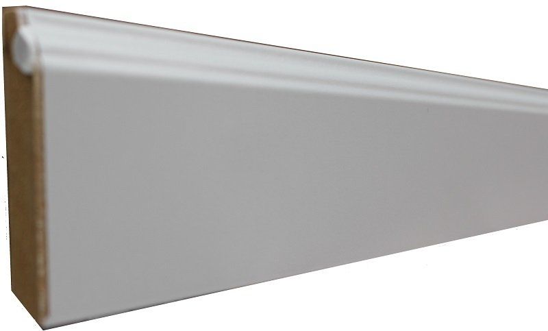 A white piece of wood is sitting on a white surface.