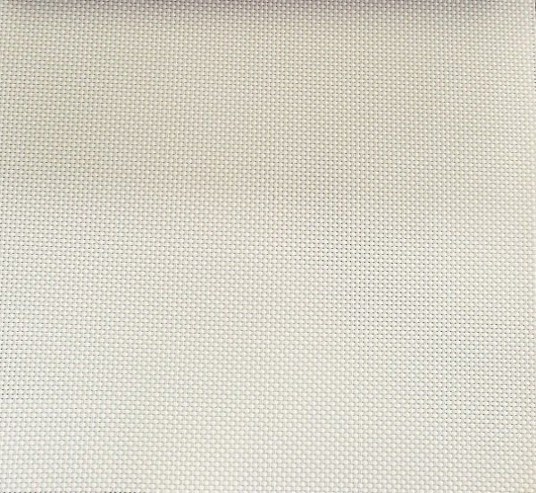 A close up of a piece of white fabric with a checkered pattern.