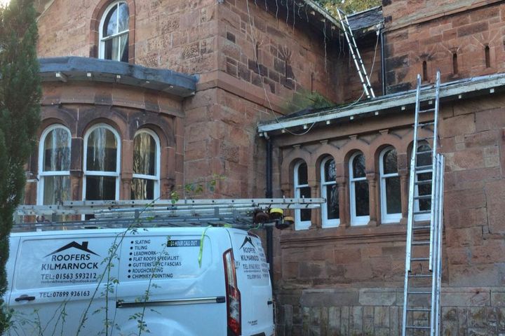 Roofers Kilmarnock about to start roof repairs