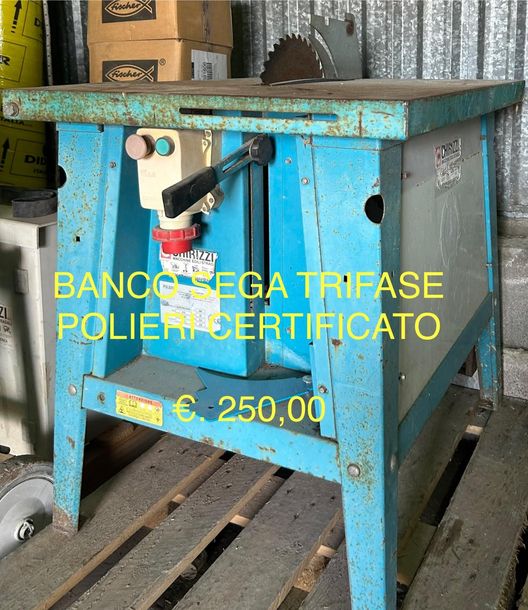 SEGA PER LEGNO USATA , SEGATRICE USATA ; BANCO SEGA USATO