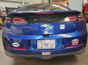 Back view of blue Chevrolet car | Tedious Auto Repair