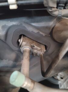 Up close to AC in vehicle | Tedious Auto Repair