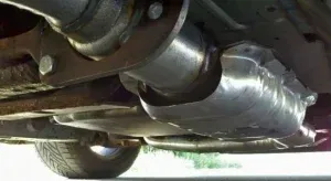 Underneath vehicle to show catalytic converter | Tedious Auto Repair
