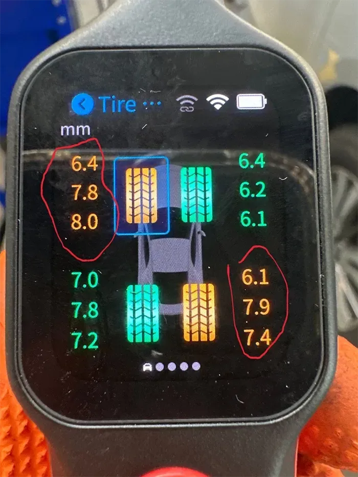 Details for wheels on electronic device | Tedious Auto Repair