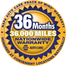 NAPA Auto Care 36 Months 36,000 Miles Nationwide Peace of Mind Warranty | Tedious Auto Repair
